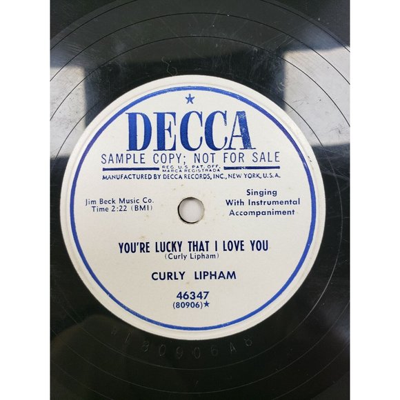 78 RPM-I Know What It Means to Be Blue-You're Lucky That I Love You-(R111) - Picture 3 of 4
